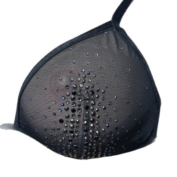 Victorias Secret Bling CRYSTALS Embellished sheer mesh  bralette Limited Edition - Picture 3 of 6
